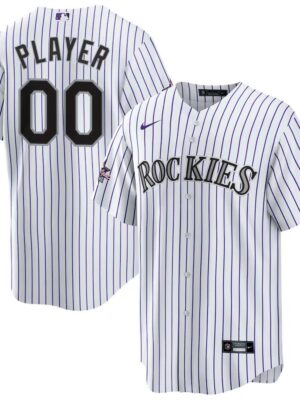 Youth Colorado Rockies Nike White 2025 MLB All-Star Game Home Custom Replica Jersey