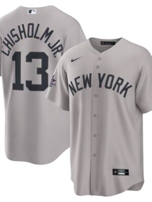 Youth New York Yankees #13 Jazz Chisholm Jr. Nike Gray 2025 MLB All-Star Game Road Replica Player Jersey