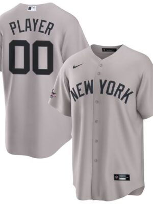 Youth New York Yankees Nike Gray 2025 MLB All-Star Game Away Custom Replica Jersey