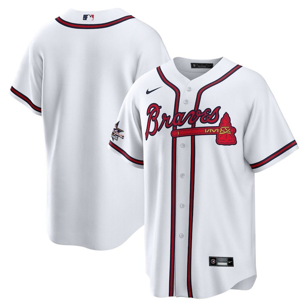 Men’s Atlanta Braves Nike White 2025 MLB All-Star Game Home Replica Jersey
