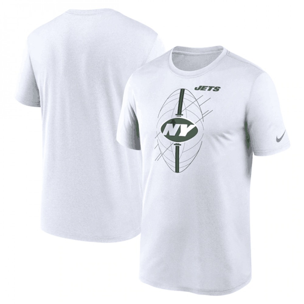 Men’s New York Jets White Legend Icon Performance T-Shirt