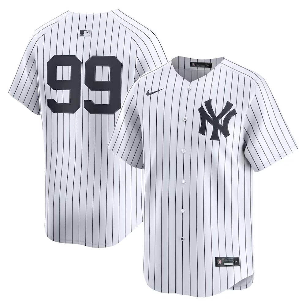 Men’s New York Yankees #99 Aaron Judge Nike White Home Limited Player Jersey