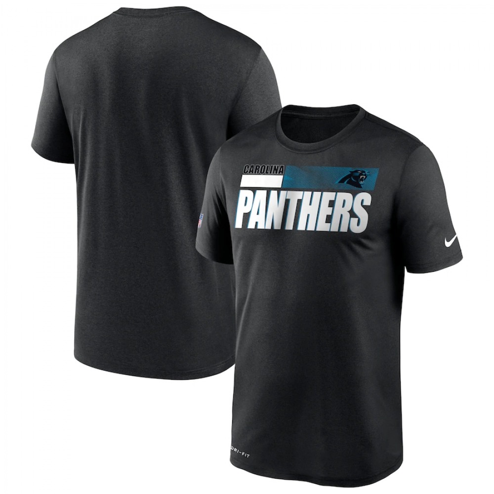 Men’s Carolina Panthers 2020 Black Sideline Impact Legend Performance T-Shirt