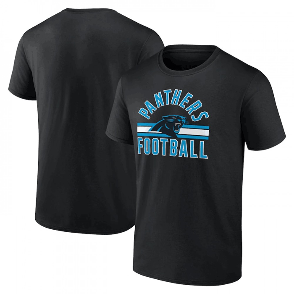 Men’s Carolina Panthers Black Arch Stripe T-Shirt