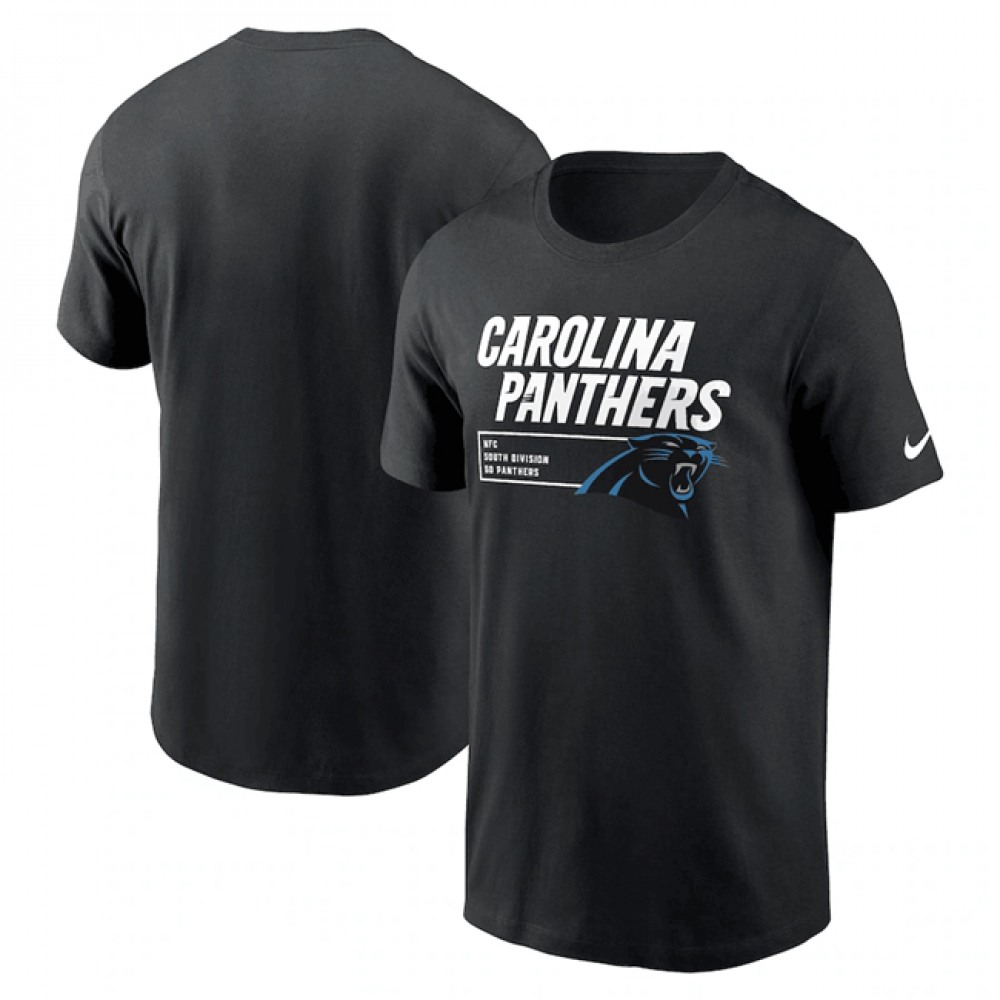 Men’s Carolina Panthers Black Division Essential T-Shirt