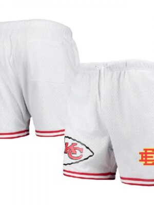 Men's Kansas City Chiefs Pro White/Red Shorts 001