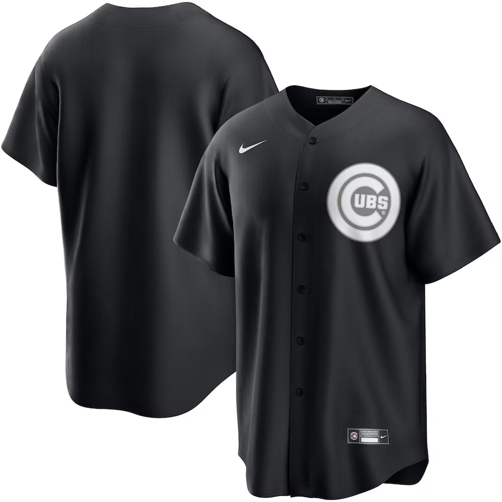 Youth Chicago Cubs Nike Black Lights Out Replica Jersey