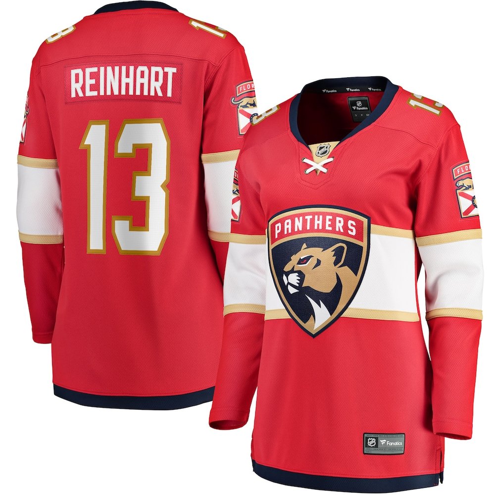 Women’s Florida Panthers #13 Sam Reinhart Red Player Jersey