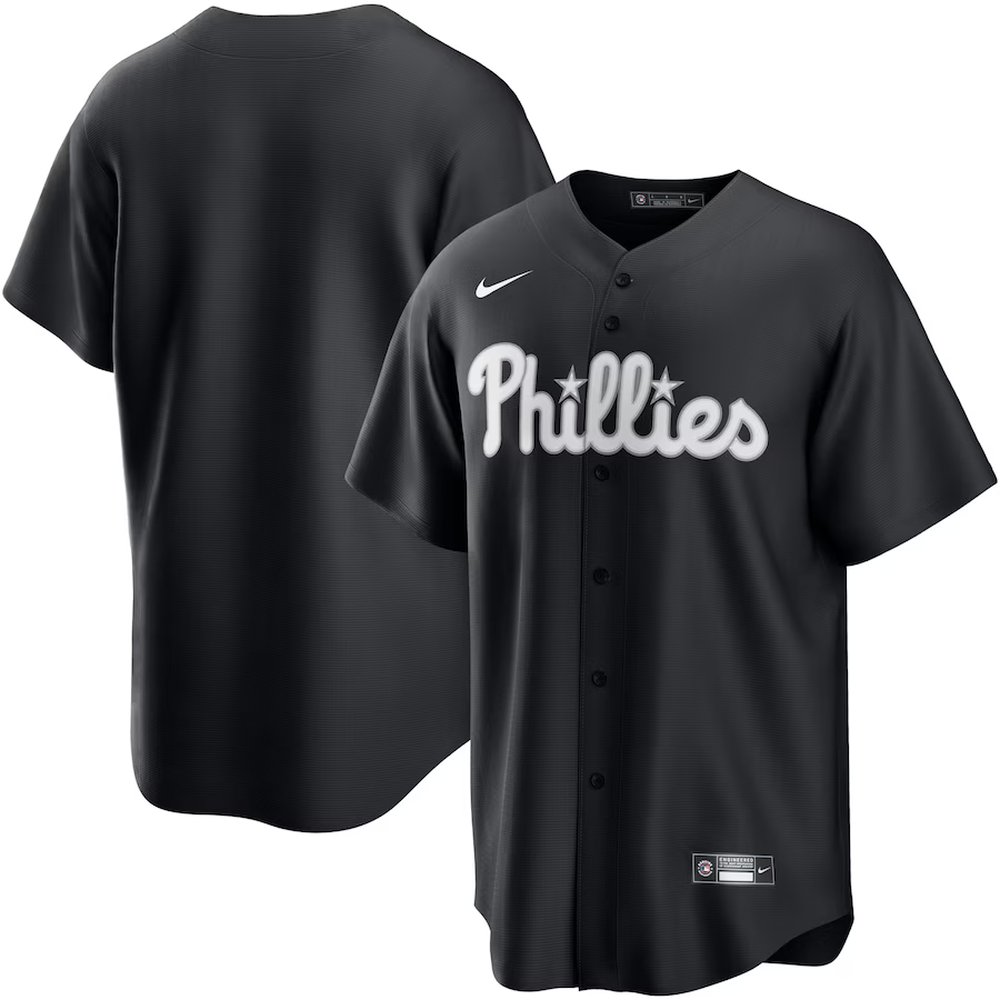 Men’s Philadelphia Phillies Nike Black Lights Out Replica Jersey
