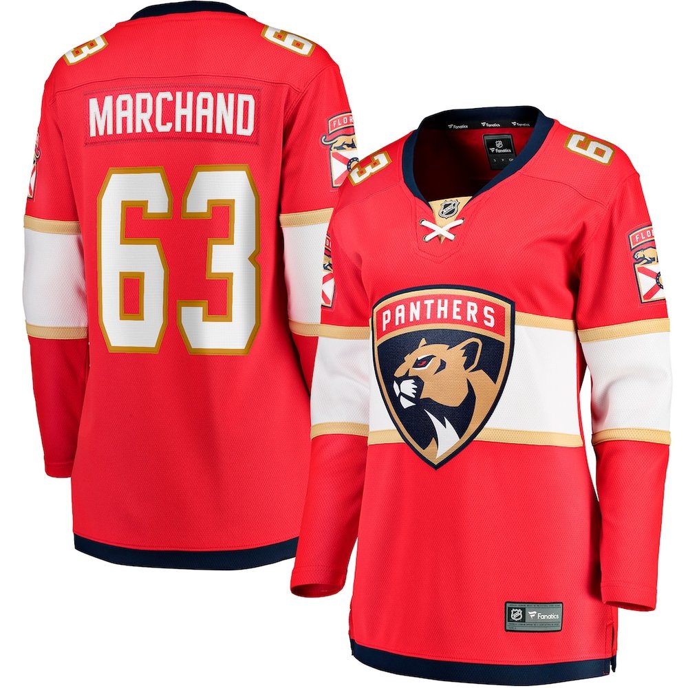 Women’s Florida Panthers #63 Brad Marchand Red Home Player Jersey