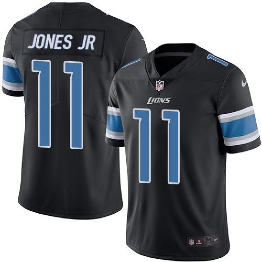 Lions #11 Marvin Jones Jr Black Youth Stitched NFL Limited Rush Jersey