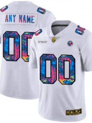 Men's Pittsburgh Steelers Customized 2020 White Crucial Catch Limited Stitched Jersey