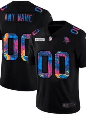 Men's Minnesota Vikings ACTIVE PLAYER Custom 2020 Black Crucial Catch Limited Stitched Jersey