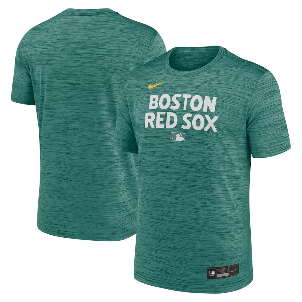Men’s Boston Red Sox Nike Green 2025 City Connect Authentic Collection Velocity Performance T-Shirt