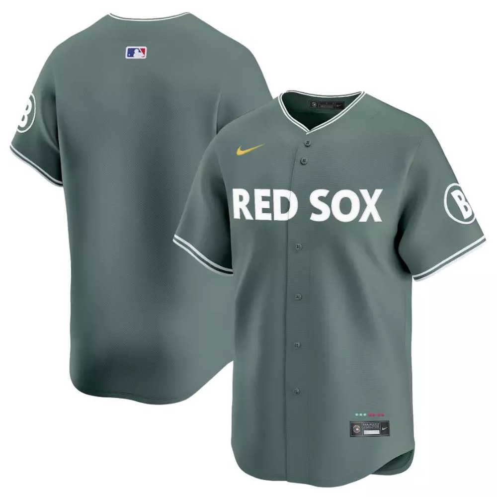 Men’s Boston Red Sox Nike Green 2025 City Connect Limited Jersey