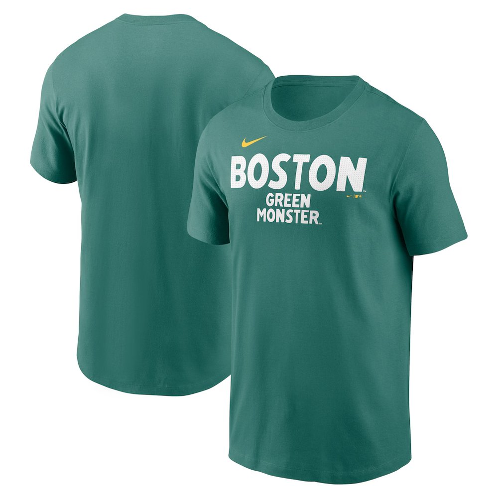Men’s Boston Red Sox Nike Green 2025 City Connect Wordmark T-Shirt