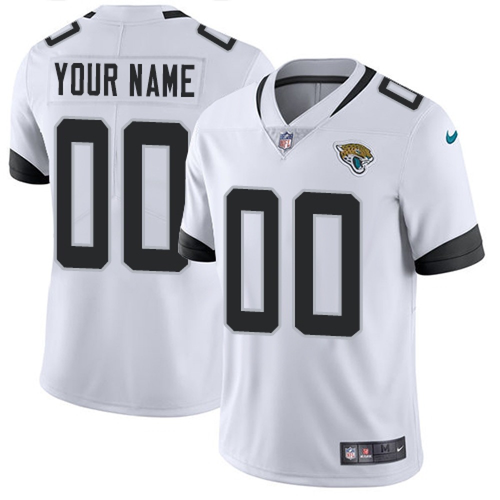 Men’s Jacksonville Jaguars Customized White Vapor Untouchable NFL Stitched Limited Jersey