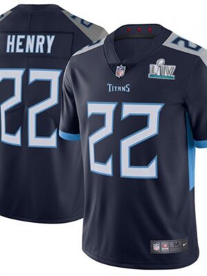 Men's Tennessee Titans #22 Derrick Henry Super Bowl LIV Navy Vapor Untouchable Stitched NFL Jersey