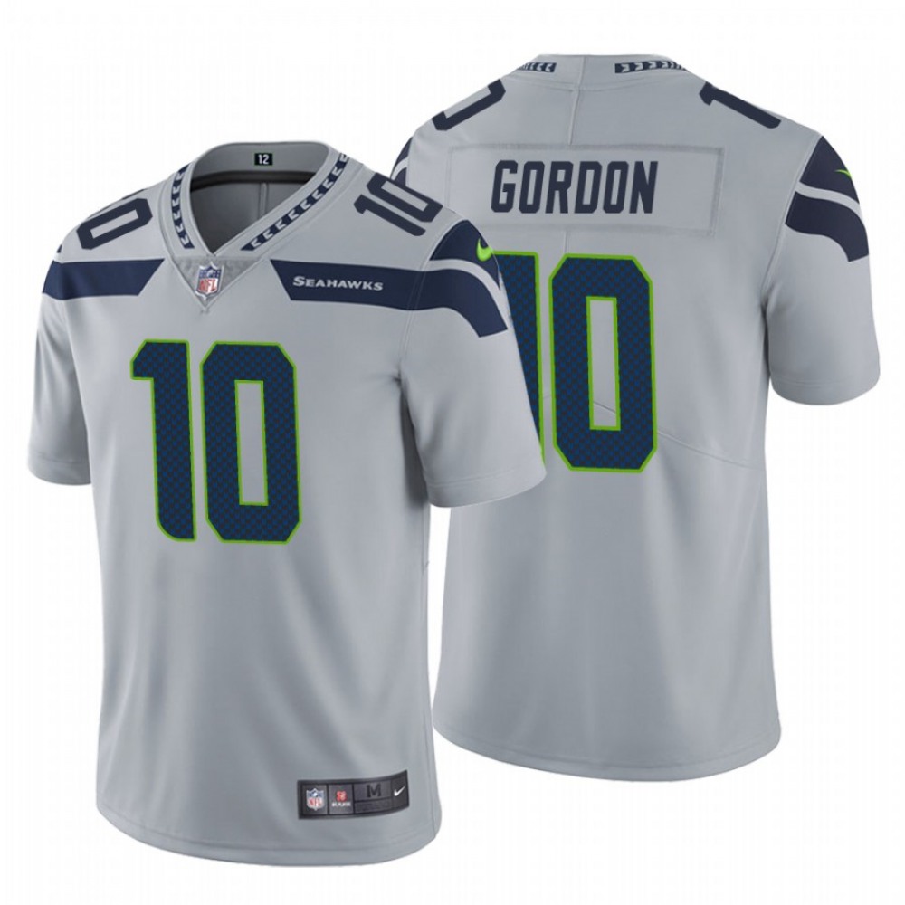 Men’s Seattle Seahawks #10 Josh Gordon Grey Vapor Untouchable Limited Stitched Jersey