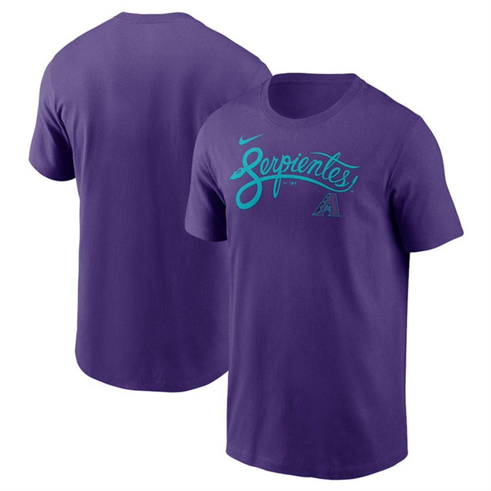Men’s Arizona Diamondbacks Purple 2025 City Connect Wordmark T-Shirt