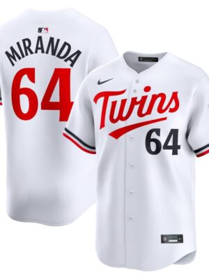 Men's Minnesota Twins #64 Jose Miranda Nike White Home Limited Player Jersey