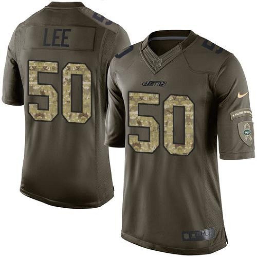 Jets #50 Darron Lee Green Men’s Stitched NFL Limited Salute to Service Jersey