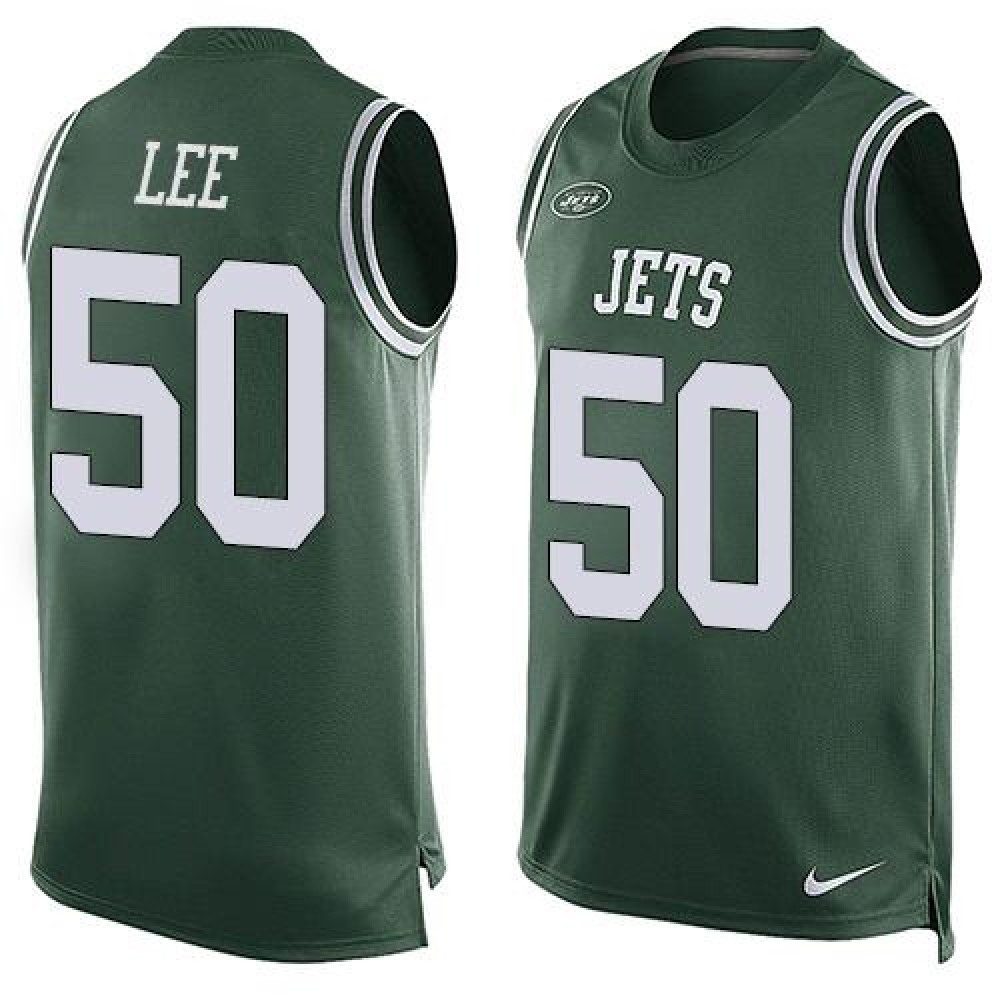 Jets #50 Darron Lee Green Team Color Men’s Stitched NFL Limited Tank Top Jersey