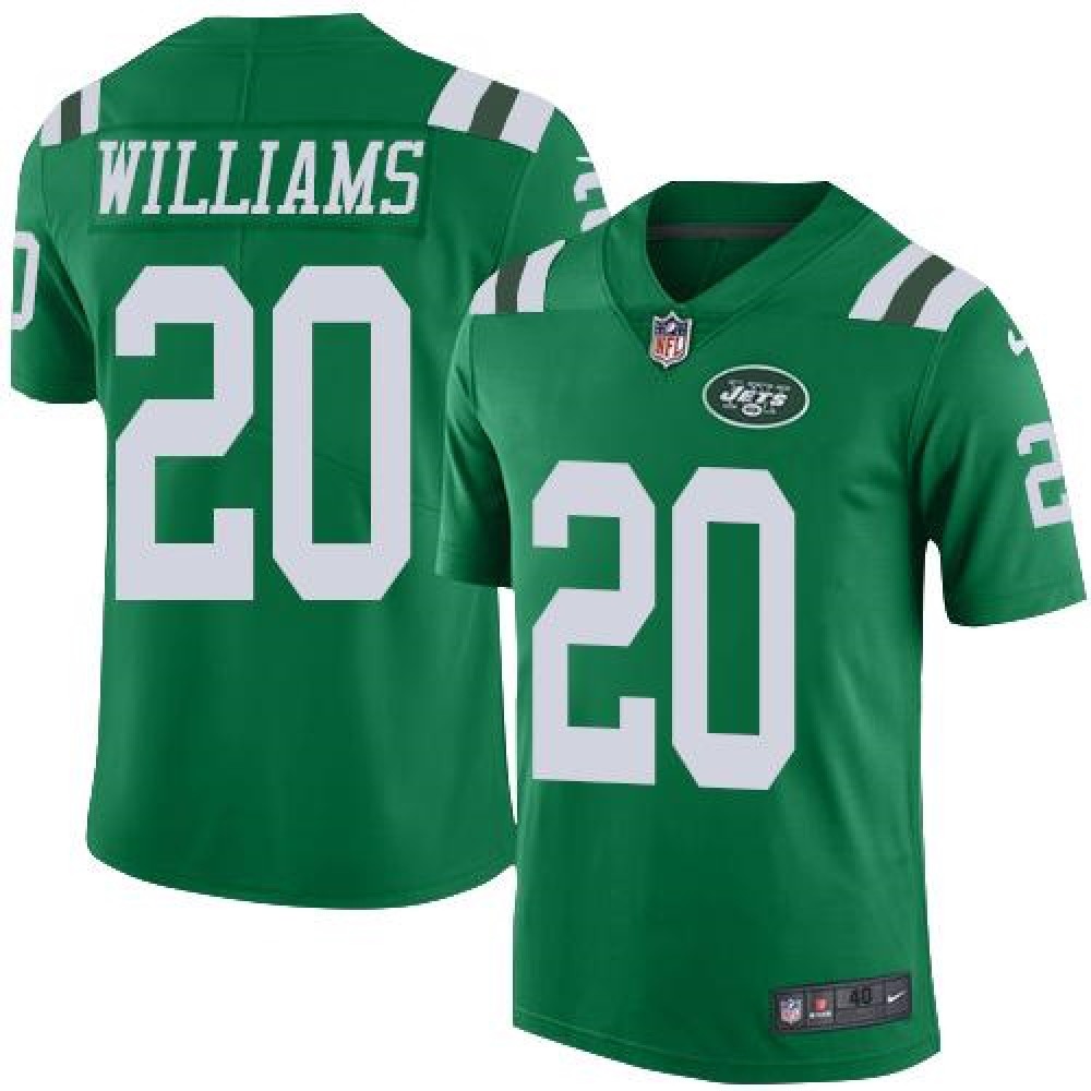 Jets #20 Marcus Williams Green Men’s Stitched NFL Elite Rush Jersey