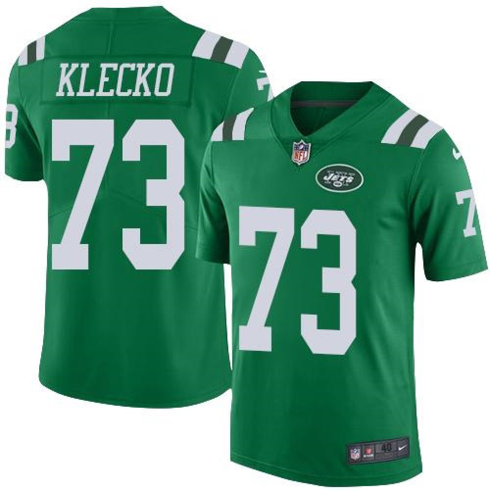 Jets #73 Joe Klecko Green Men’s Stitched NFL Elite Rush Jersey
