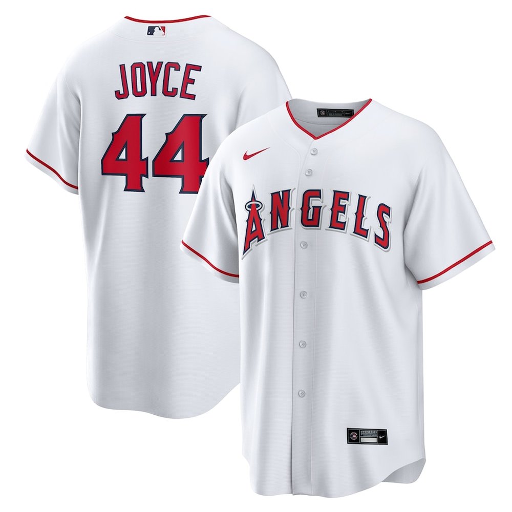Men’s Los Angeles Angels #44 Ben Joyce Nike White Home Replica Jersey