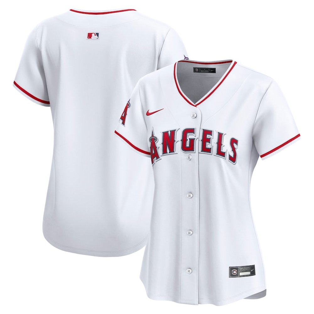Women’s Los Angeles Angels Nike White Home Limited Jersey