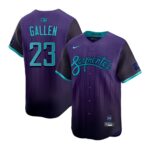 Men's Arizona Diamondbacks #23 Zac Gallen Nike Purple 2025 City Connect Limited Player Jersey