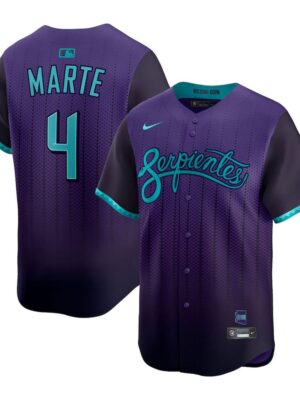 Men's Arizona Diamondbacks #4 Ketel Marte Nike Purple 2025 City Connect Limited Player Jersey