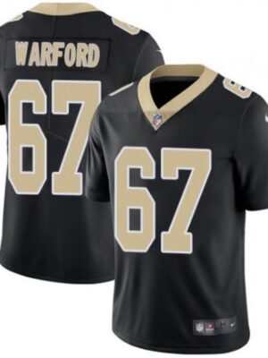 Men's New Orleans Saints #67 Larry Warford Black Vapor Untouchable Limited Stitched NFL Jersey