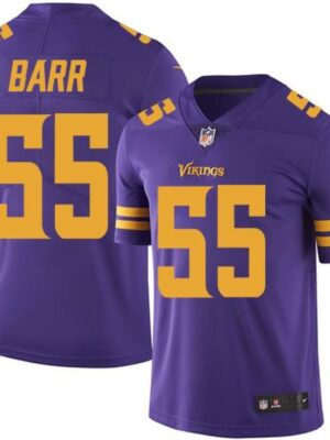 Vikings #55 Anthony Barr Purple Men's Stitched NFL Limited Rush Jersey