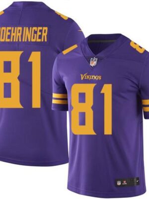 Vikings #81 Moritz Boehringer Purple Men's Stitched NFL Limited Rush Jersey