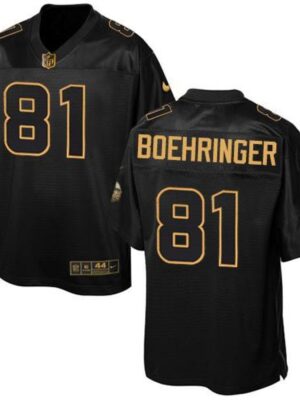 Vikings #81 Moritz Boehringer Black Men's Stitched NFL Elite Pro Line Gold Collection Jersey