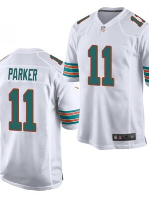 Men's Miami Dolphins #11 DeVante Parker White Stitched NFL Jersey