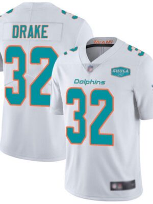 Men's Miami Dolphins #32 Patrick Laird White With 347 Shula Patch 2020 Vapor Untouchable Limited Stitched NFL Jersey