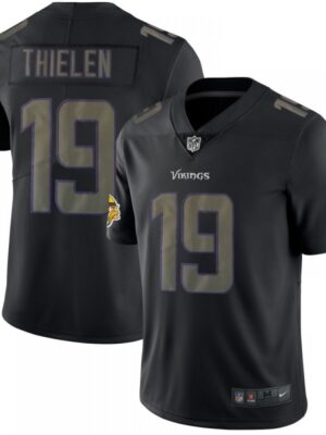 Men's Minnesota Vikings #19 Adam Thielen Black 2018 Impact Limited Stitched NFL Jersey