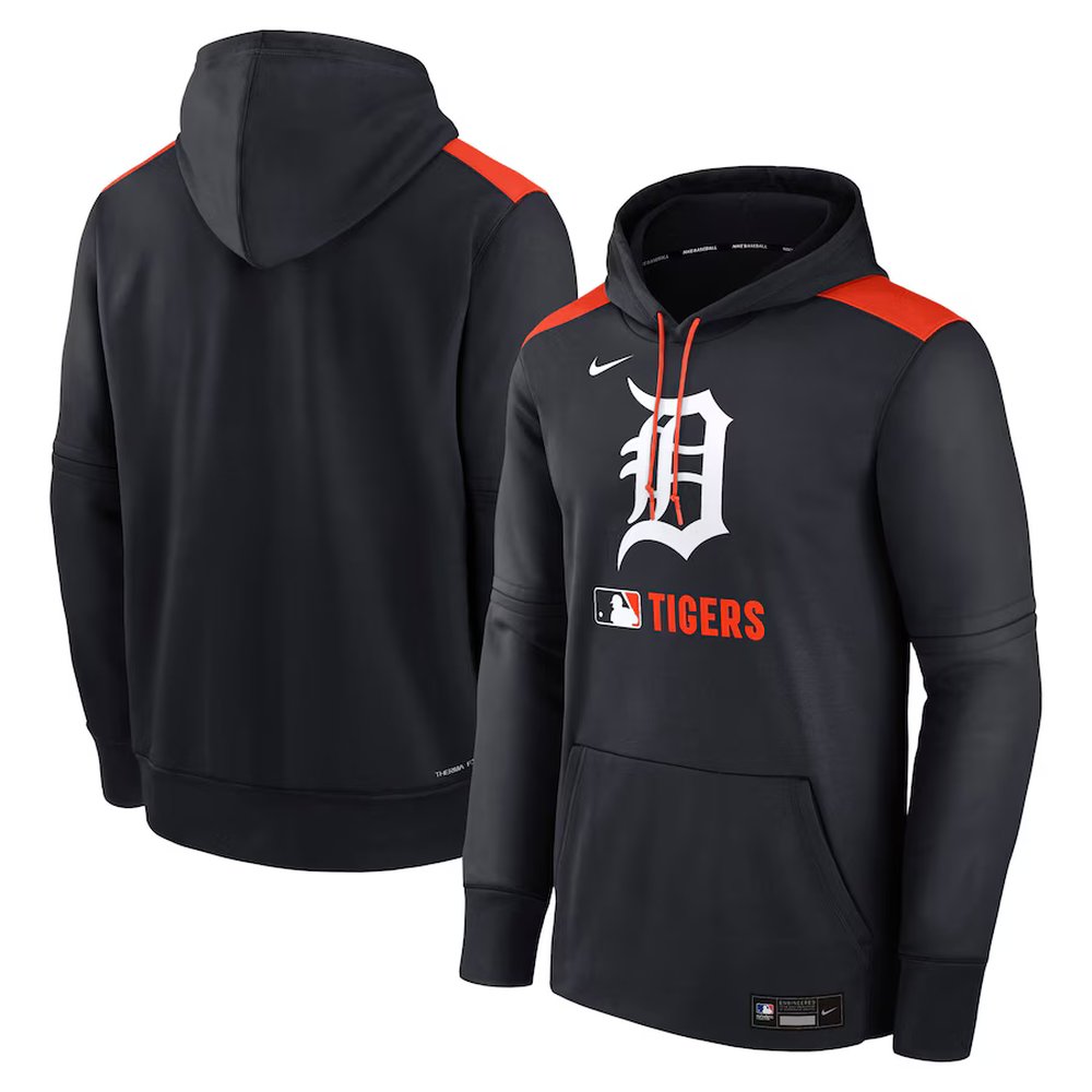 Men’s Detroit Tigers Nike Navy Collection Performance Pullover Hoodie
