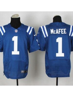 Colts #1 Pat McAfee Royal Blue Team Color Men's Stitched NFL Elite Jersey