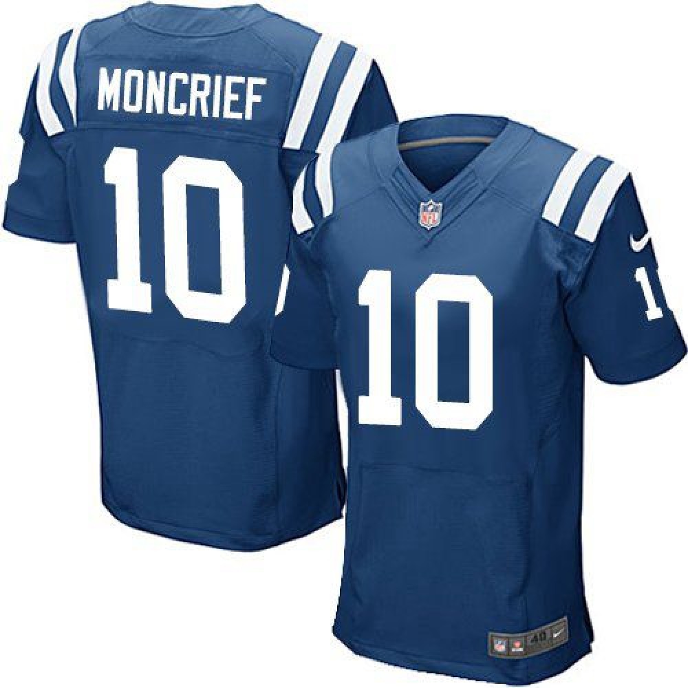 Colts #10 Donte Moncrief Royal Blue Team Color Men’s Stitched NFL Elite Jersey