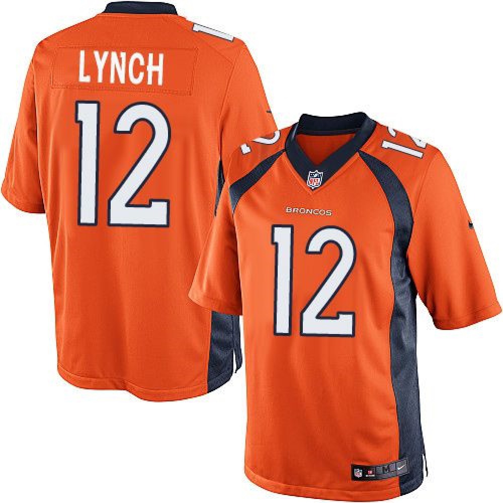 Broncos #12 Paxton Lynch Orange Team Color Men’s Stitched NFL Limited Jersey
