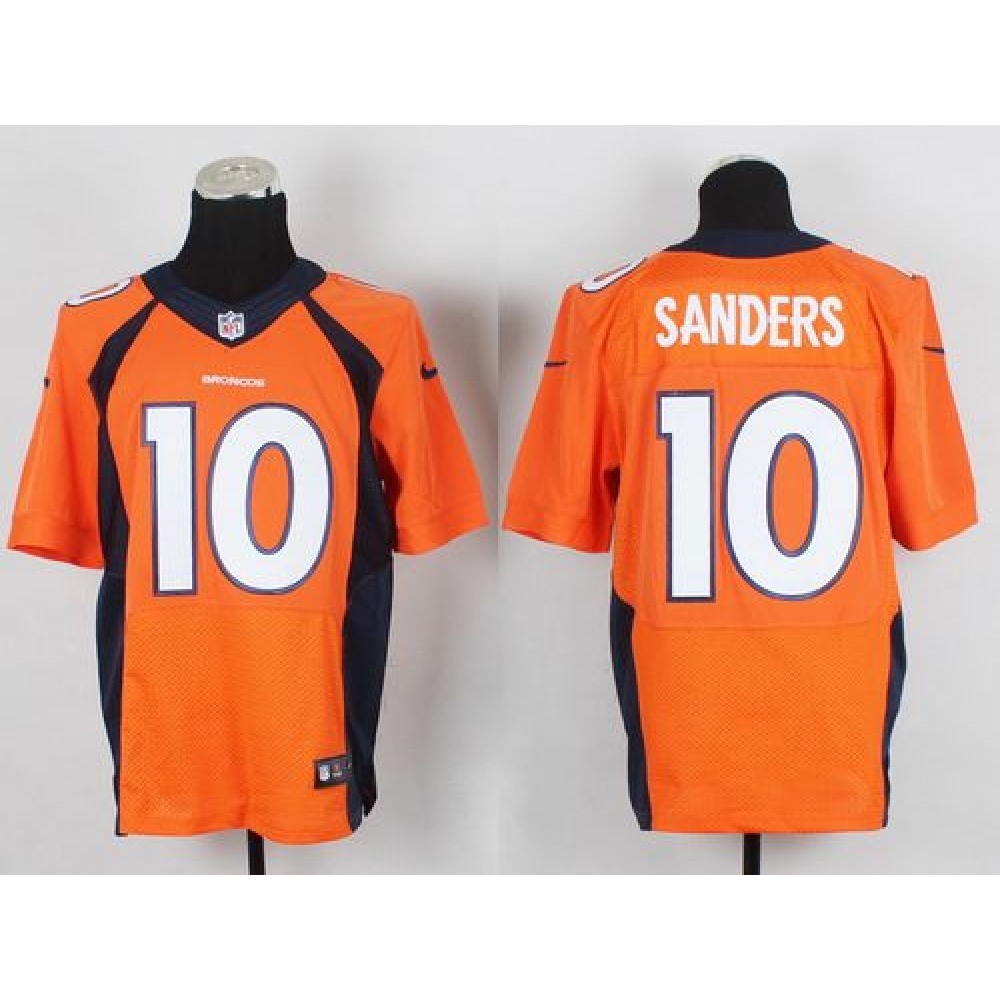 Broncos #10 Emmanuel Sanders Orange Team Color Men’s Stitched NFL New Elite Jersey