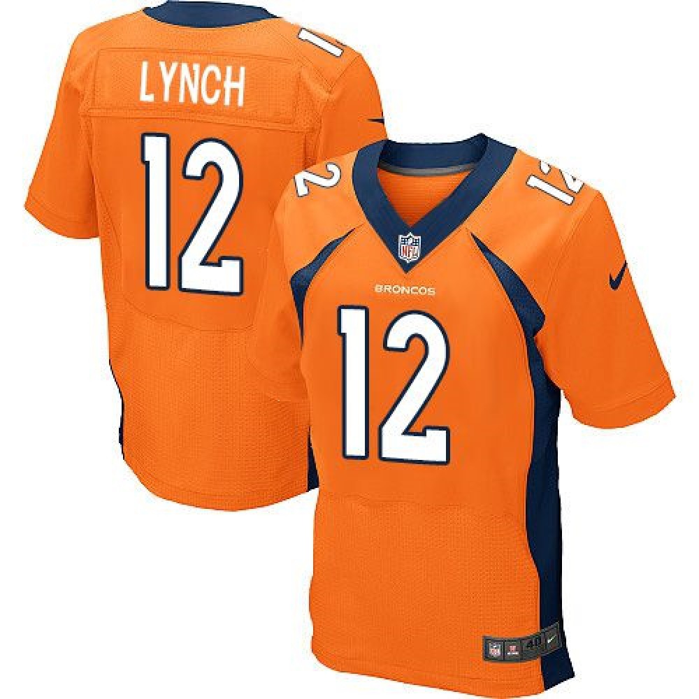 Broncos #12 Paxton Lynch Orange Team Color Men’s Stitched NFL New Elite Jersey