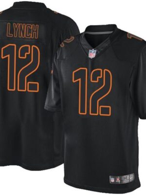 Broncos #12 Paxton Lynch Black Men's Stitched NFL Impact Limited Jersey