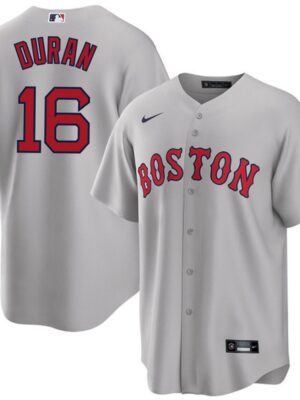 Men's Boston Red Sox #16 Jarren Duran Nike Gray Home Replica Player Jersey