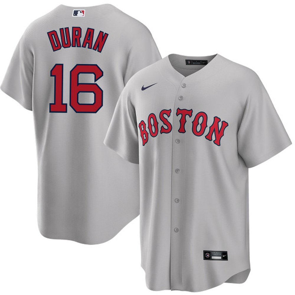 Men’s Boston Red Sox #16 Jarren Duran Nike Gray Home Replica Player Jersey