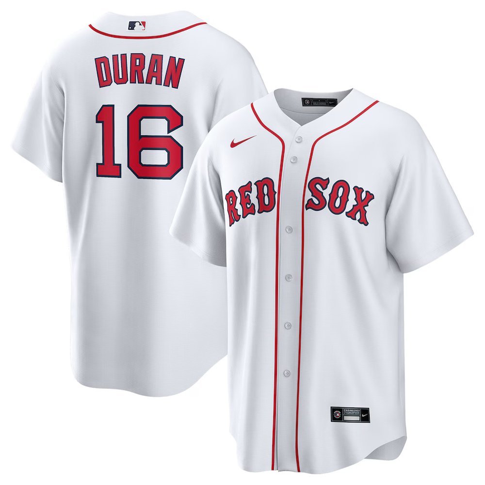 Men’s Boston Red Sox #16 Jarren Duran Nike White Home Replica Player Jersey